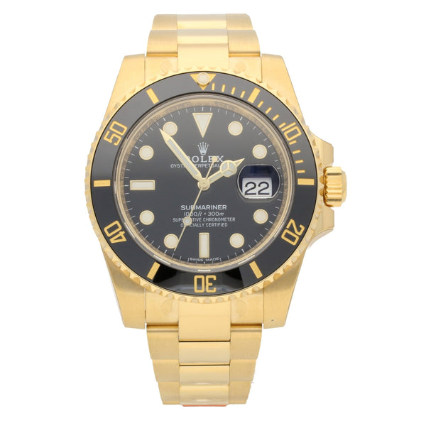 Submariner 116618LN - Gents 18ct Gold Watch - Unworn 2017