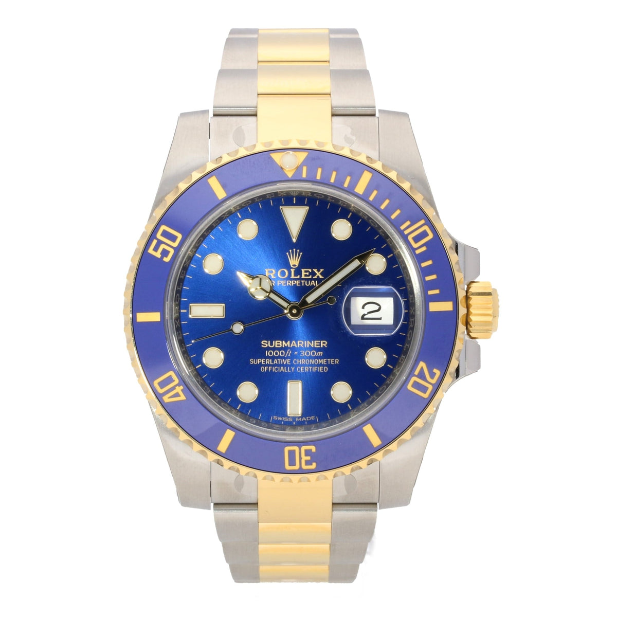 Submariner 116613LB - Blue - 2017 Unworn