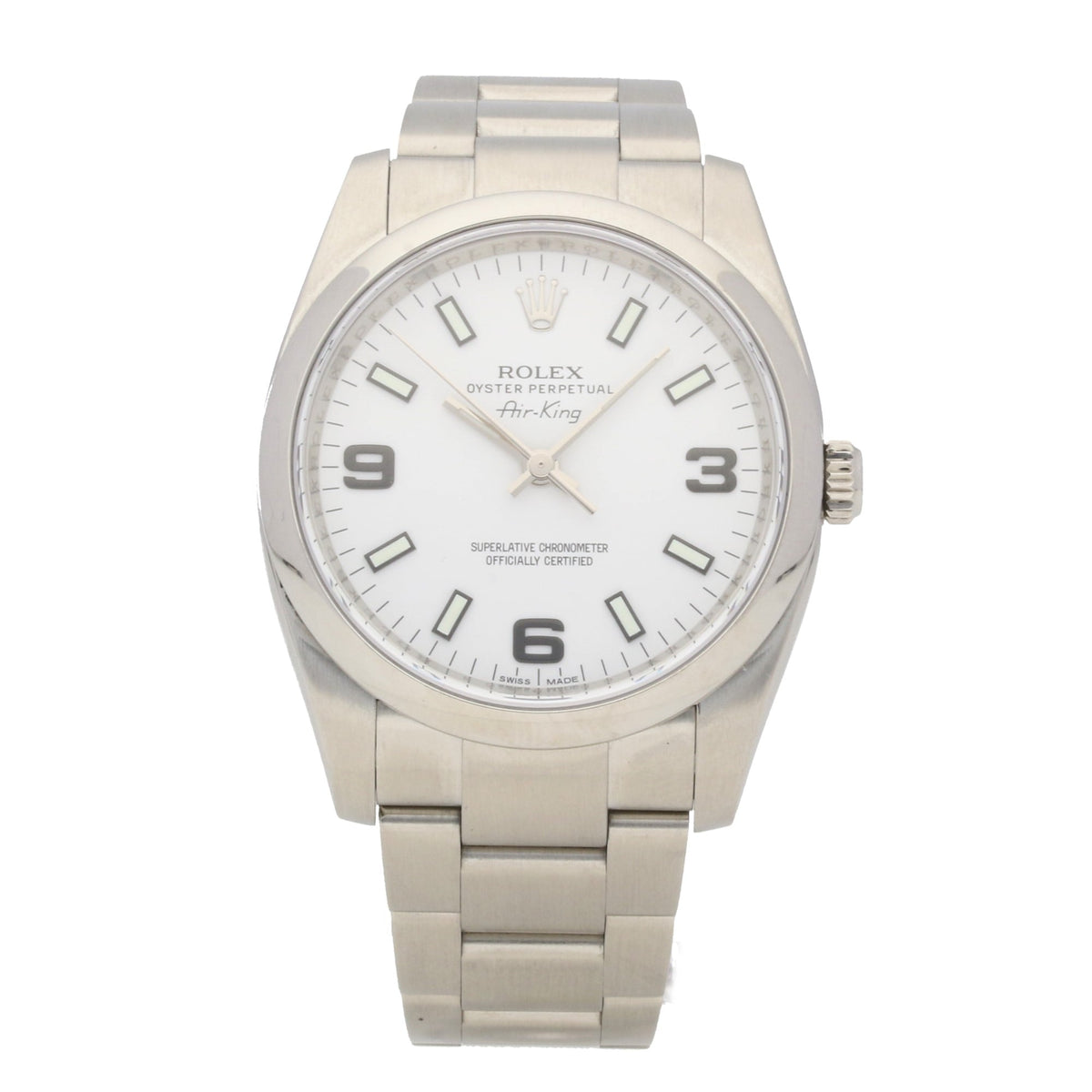Air King 114200 - Gents Watch - White Dial - 2012
