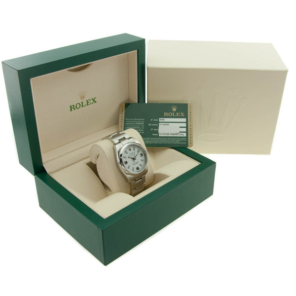 Air King 114200 - Gents Watch - White Dial - 2012