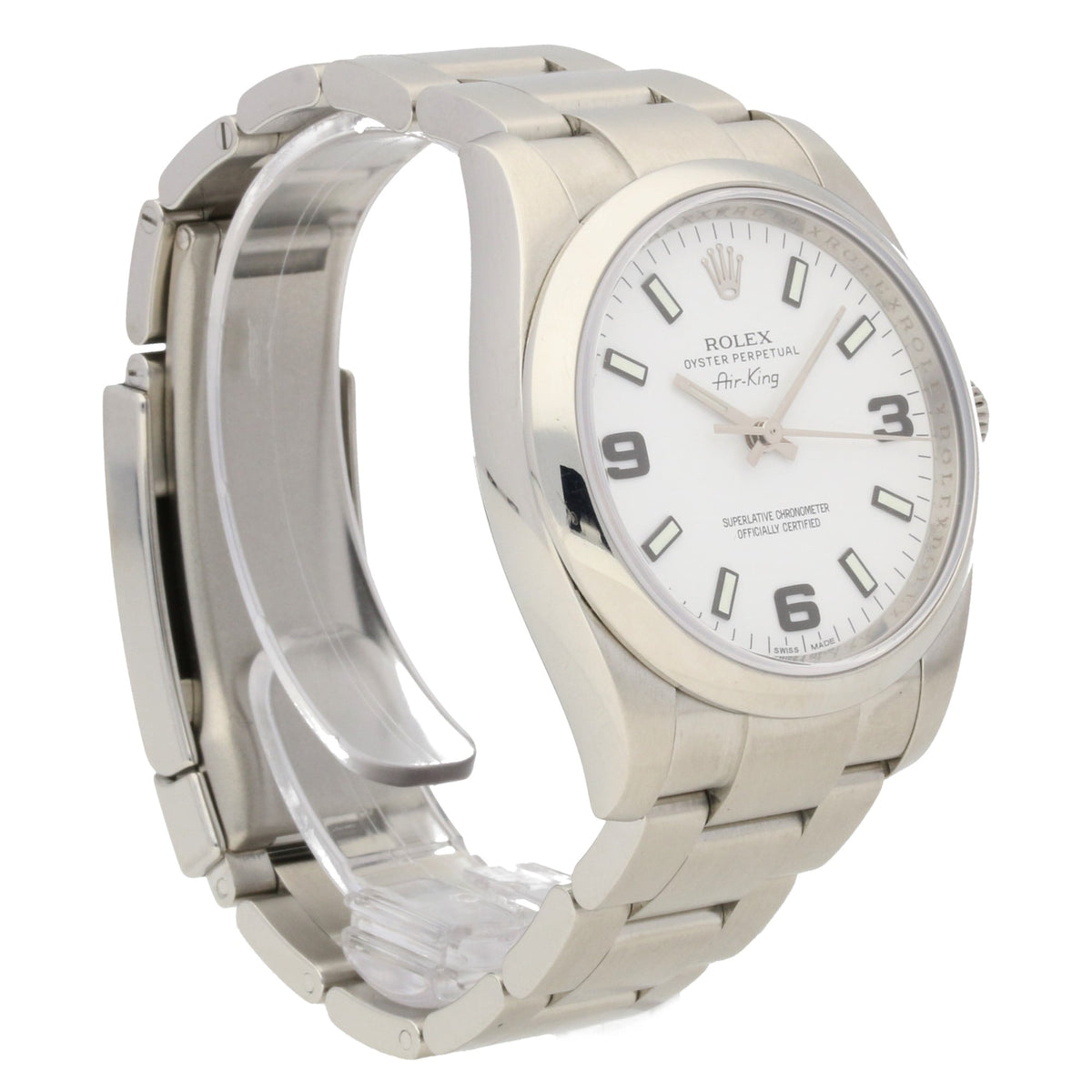 Air King 114200 - Gents Watch - White Dial - 2012