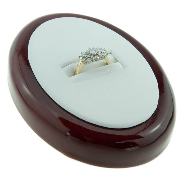 18ct Yellow Gold Diamond Cluster Ring - 1.00ct