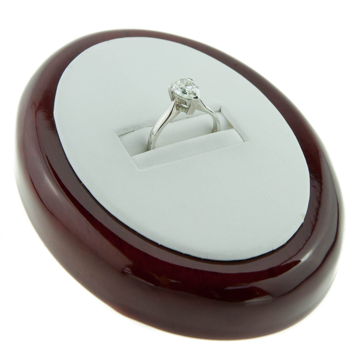 18ct White Gold Pear Shaped Diamond Engagement Ring - 1.50ct
