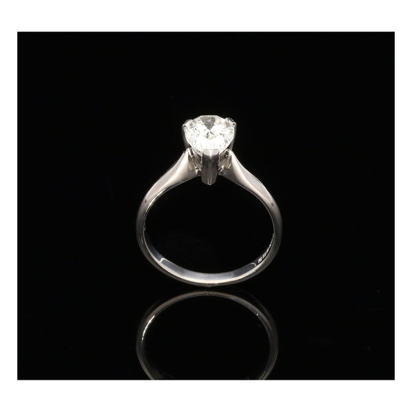 18ct White Gold Pear Shaped Diamond Engagement Ring - 1.50ct