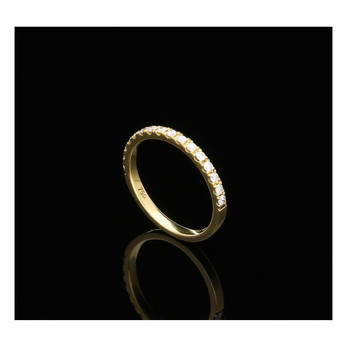 18ct Yellow Gold Diamond Half Eternity Ring - 0.25ct
