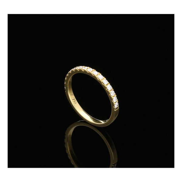 18ct Yellow Gold Diamond Half Eternity Ring - 0.25ct