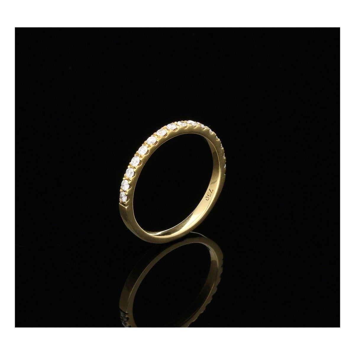 18ct Yellow Gold Diamond Half Eternity Ring - 0.25ct