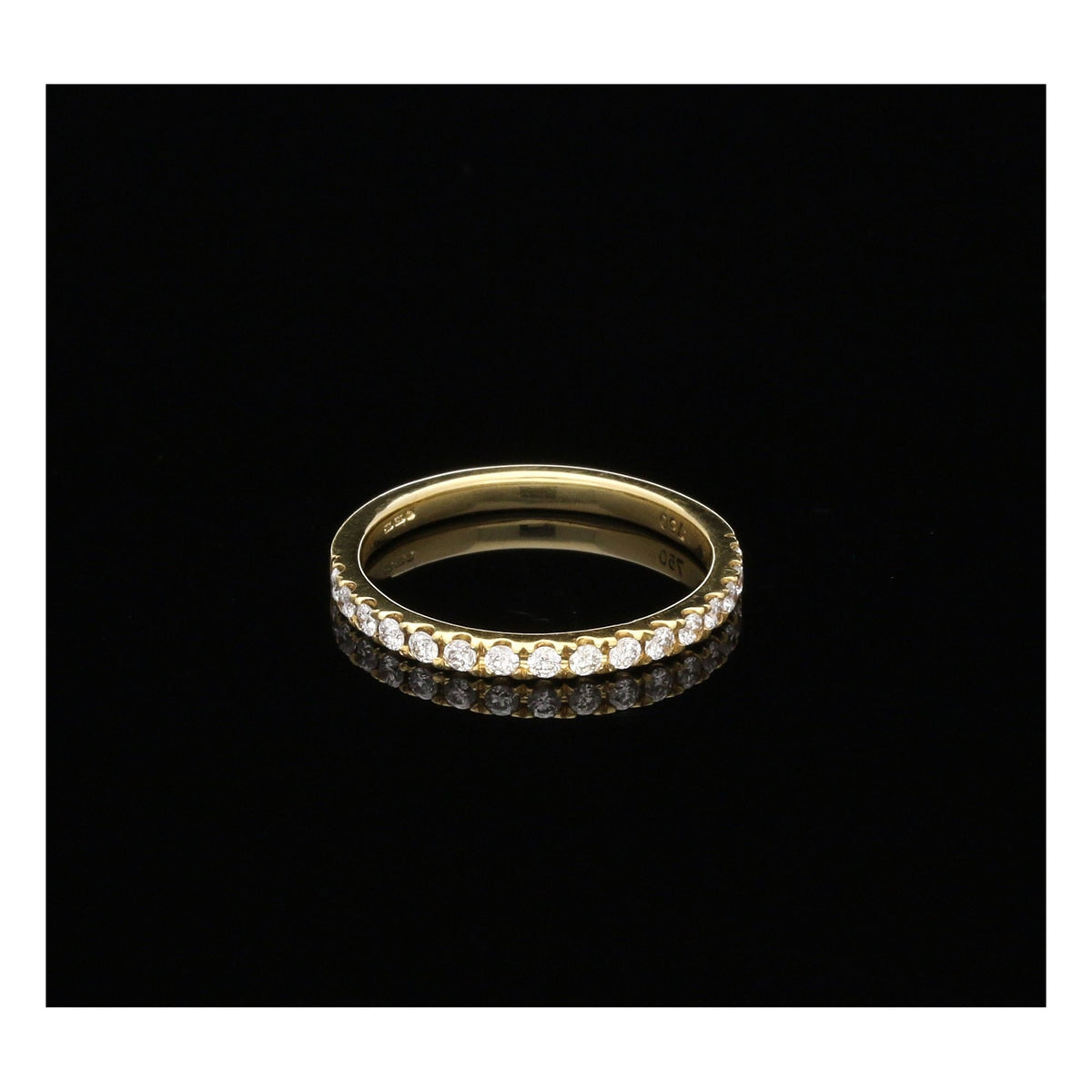 18ct Yellow Gold Diamond Half Eternity Ring - 0.25ct