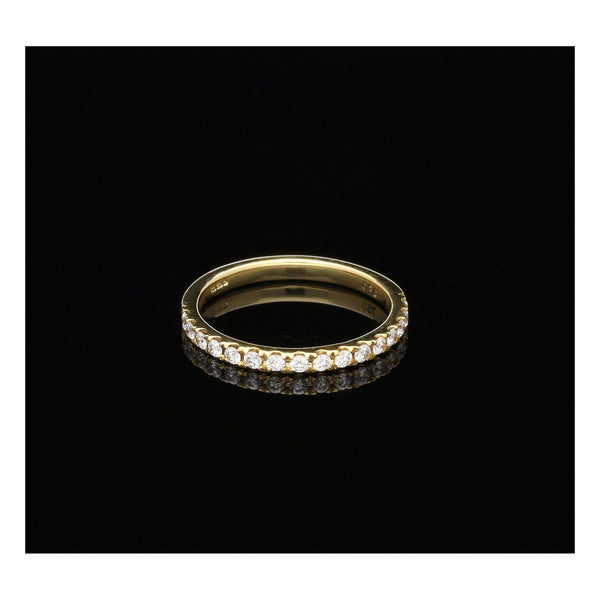 18ct Yellow Gold Diamond Half Eternity Ring - 0.25ct