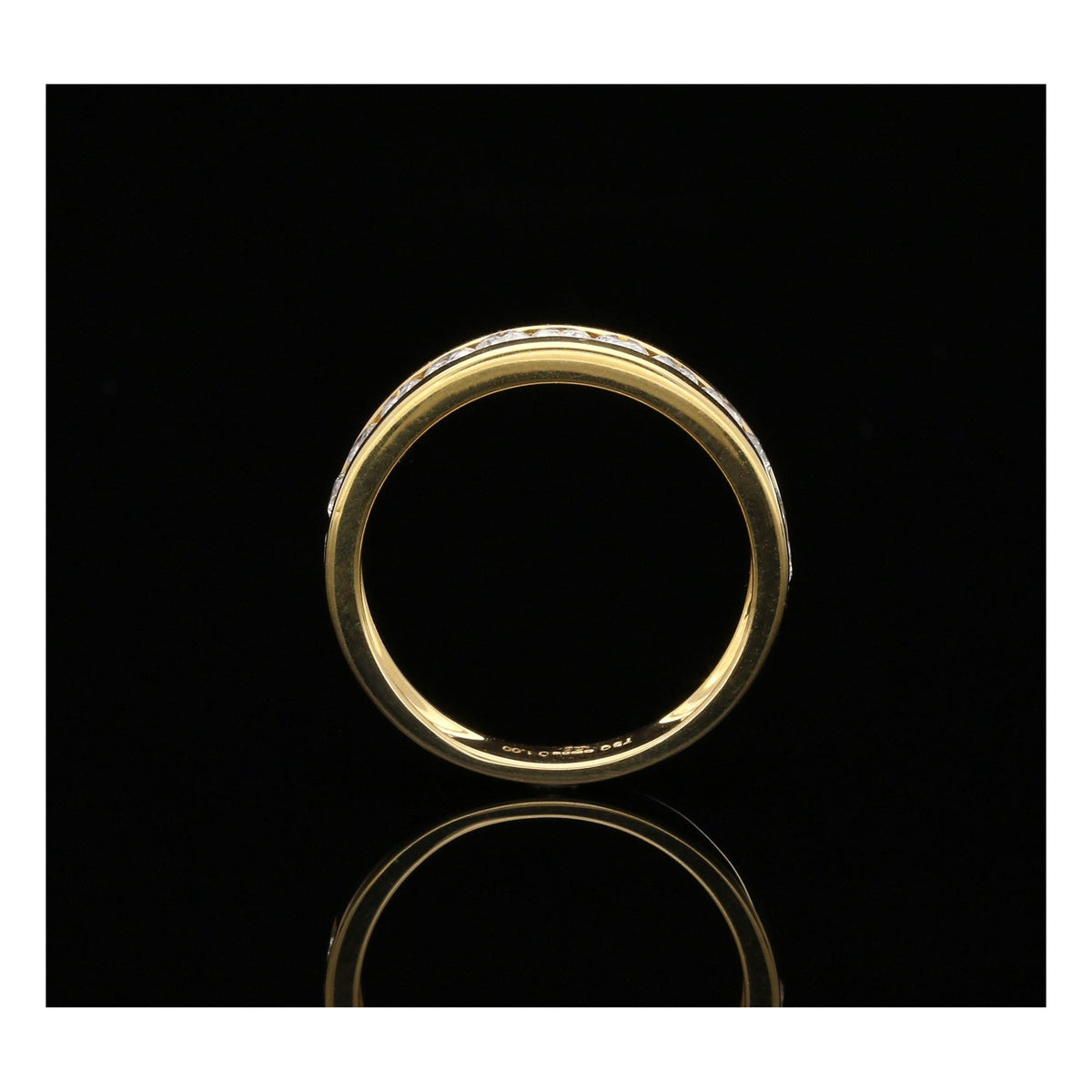 18ct Yellow Gold Diamond Half Eternity Ring - 1.00ct