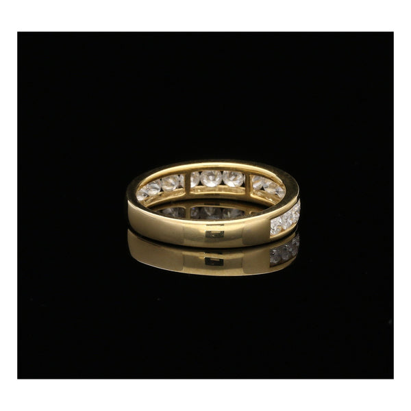 18ct Yellow Gold Diamond Half Eternity Ring - 1.00ct