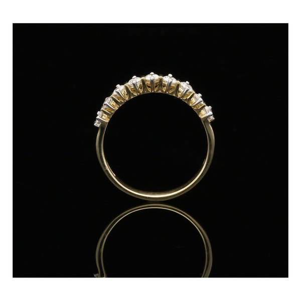 9ct Yellow Gold Diamond Half Eternity Ring - 0.50ct