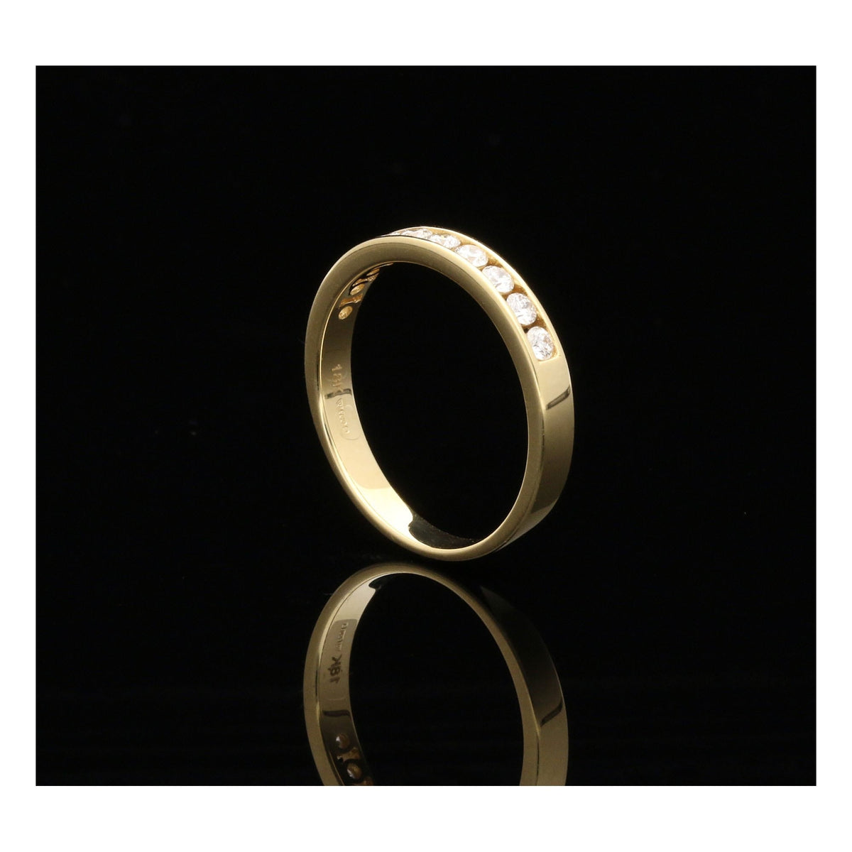 18ct Yellow Gold Diamond Half Eternity Ring - 0.33ct
