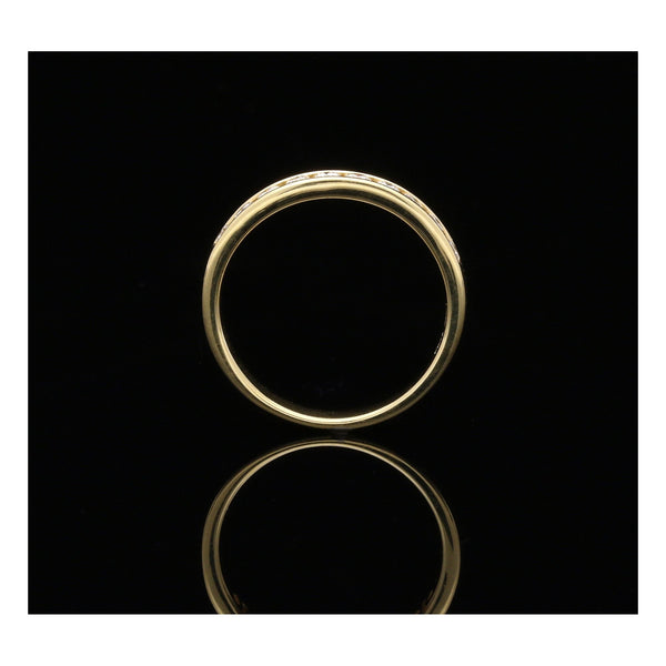 18ct Yellow Gold Diamond Half Eternity Ring - 0.33ct