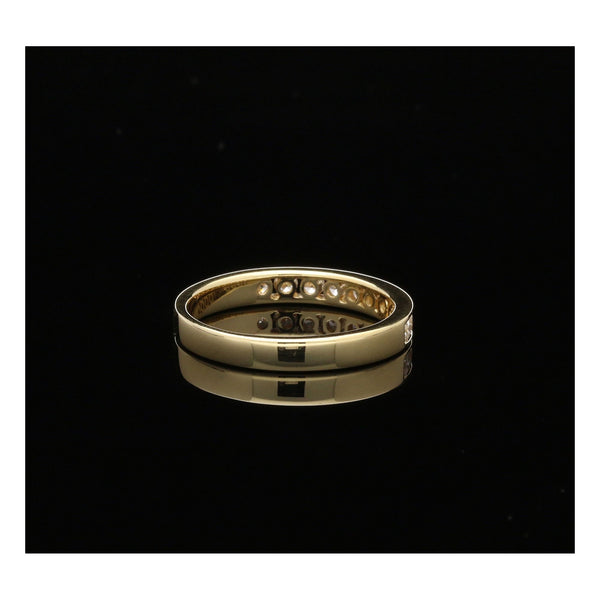 18ct Yellow Gold Diamond Half Eternity Ring - 0.33ct