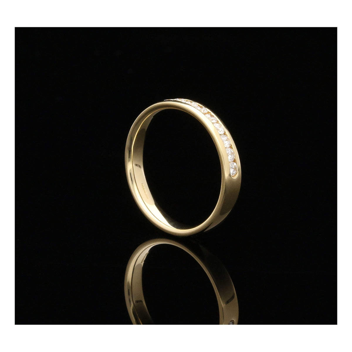 18ct Yellow Gold Diamond Half Eternity Ring - 0.50ct