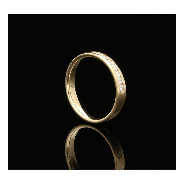 18ct Yellow Gold Diamond Half Eternity Ring - 0.50ct