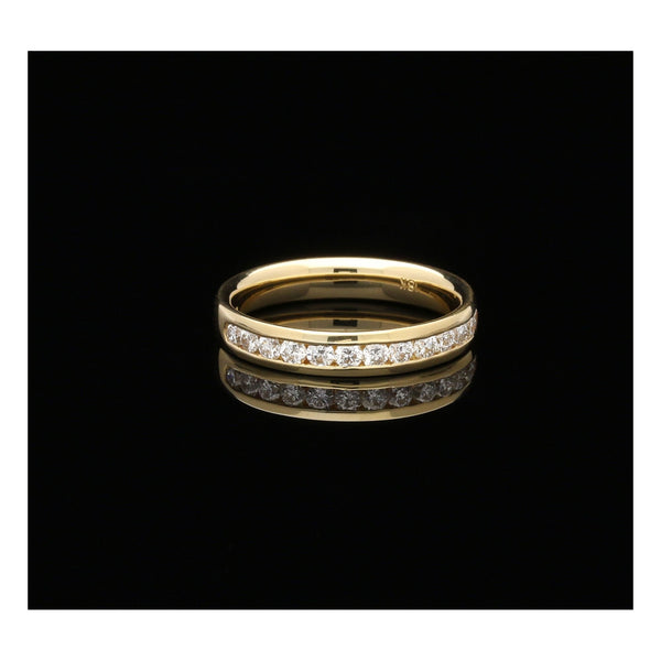 18ct Yellow Gold Diamond Half Eternity Ring - 0.50ct