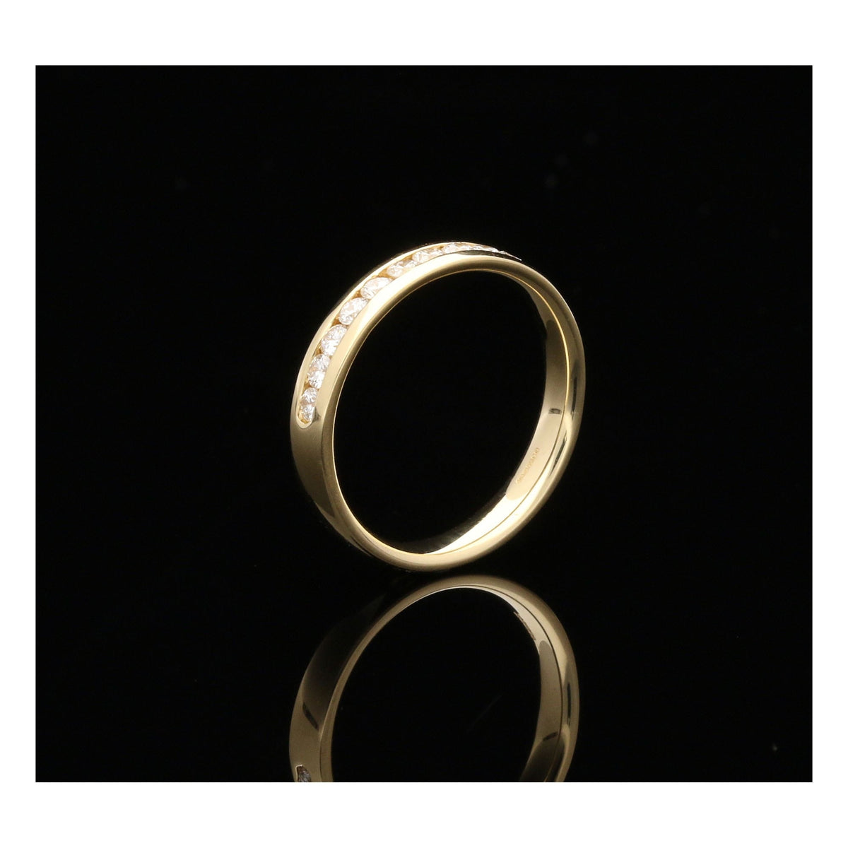 18ct Yellow Gold Diamond Half Eternity Ring - 0.50ct