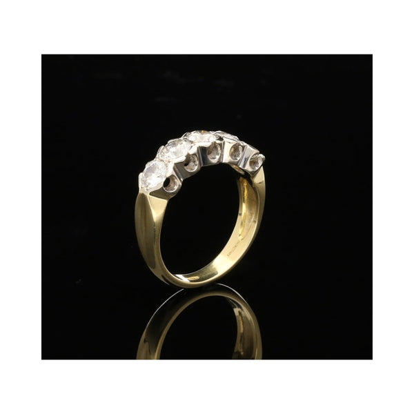 18ct Five Stone Diamond Ring - 1.54ct