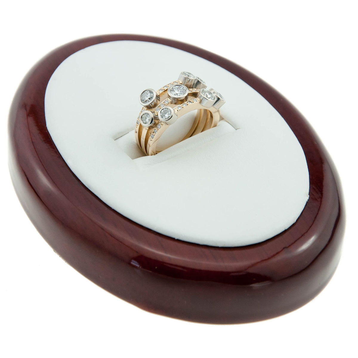 8ct Yellow Gold scatter Diamond Ring - 1.30ct