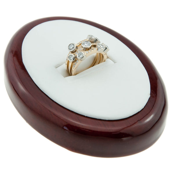8ct Yellow Gold scatter Diamond Ring - 1.30ct