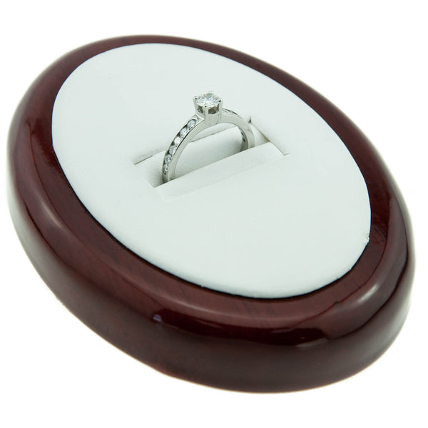 Platinum Diamond Engagement Ring - Diamond Shoulders - 1.00ct