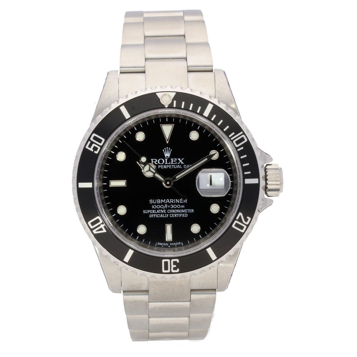 Submariner Date 16610T, Stainless Steel, Black Dial, 2008