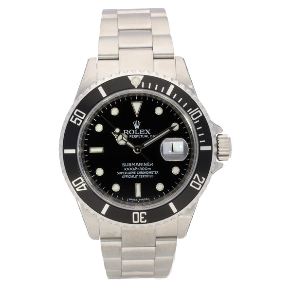Submariner Date 16610T, Stainless Steel, Black Dial, 2008