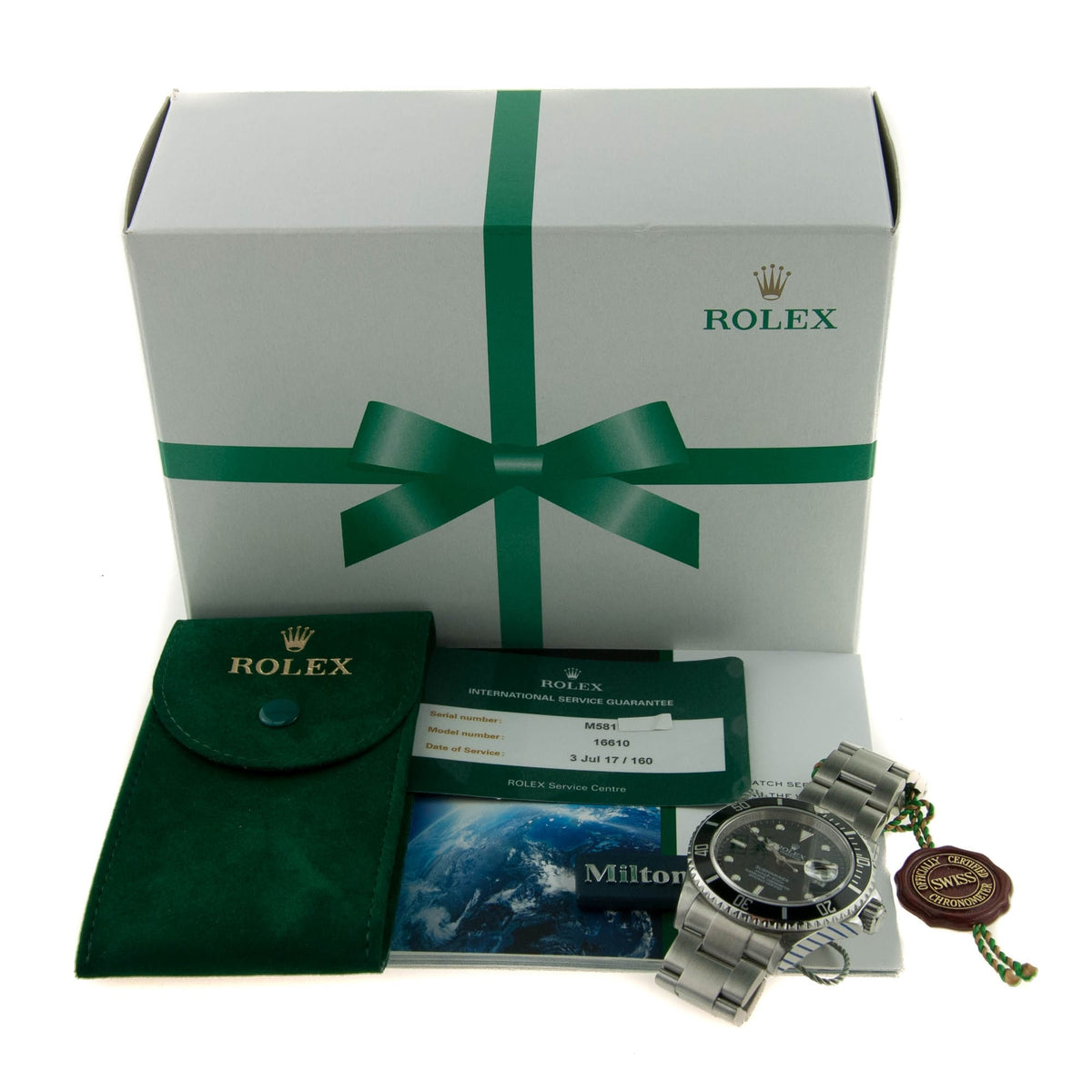 Submariner Date 16610T, Stainless Steel, Black Dial, 2008
