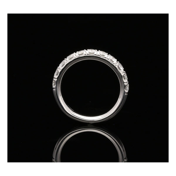 1.00ct Platinum Half Eternity Ring