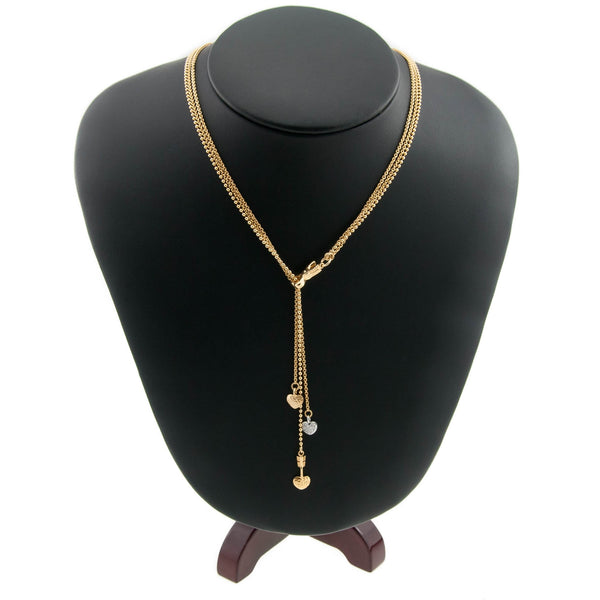 18ct Yellow Gold Heart Necklet