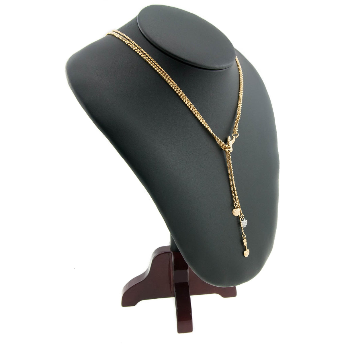 18ct Yellow Gold Heart Necklet