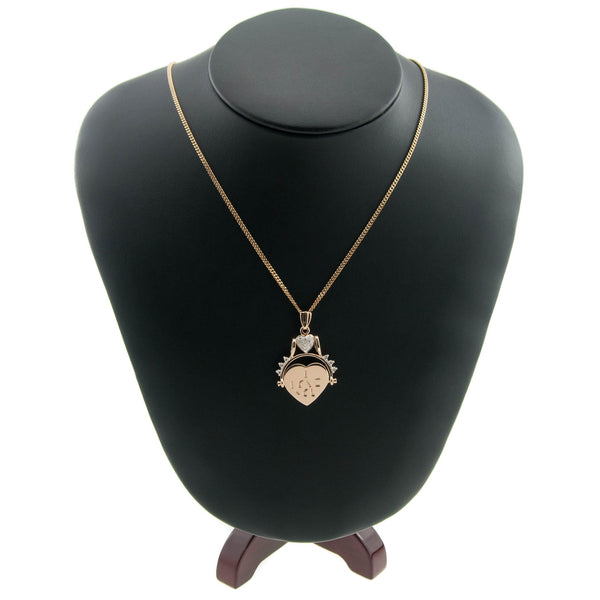 9ct Yellow Gold 'I Love You' Pendant & Chain