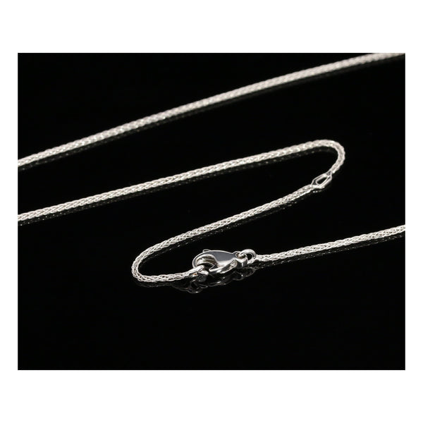 18ct White Gold Diamond Pendant & Chain - David M Robinson
