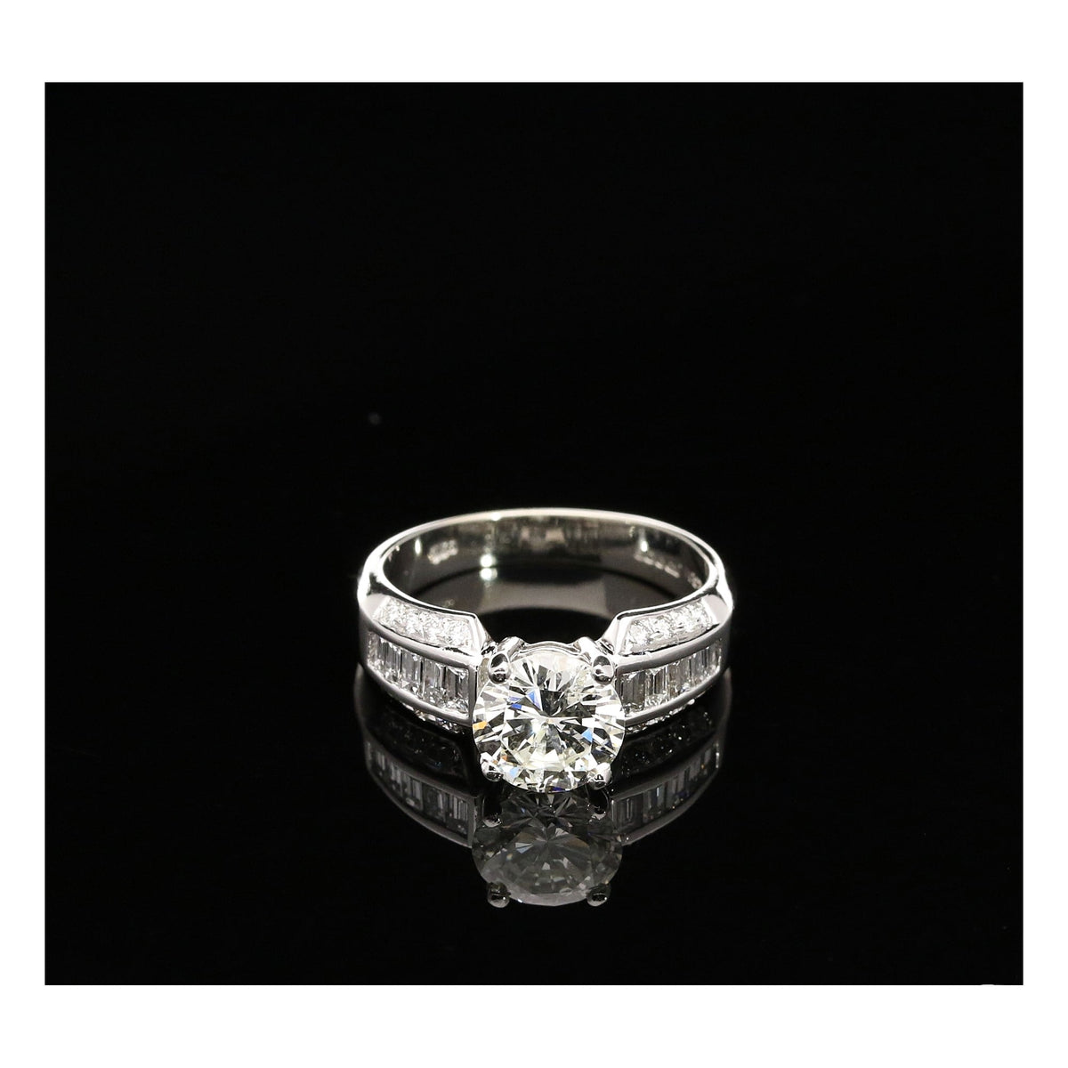 18ct White Gold 1.87ct Diamond Engagement Ring