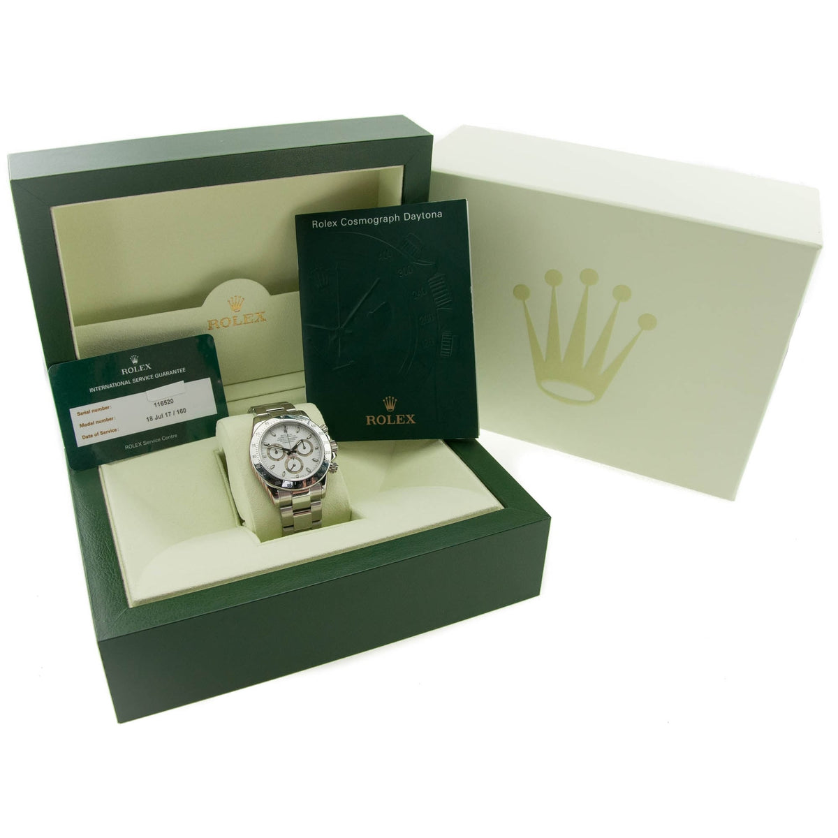 Daytona 116520 - Gents Watch - White Dial - 2005