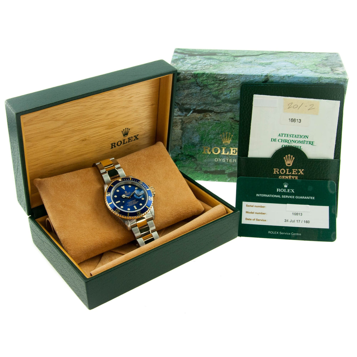 Submariner 16613 - Gents Watch - Blue Dial - 1999