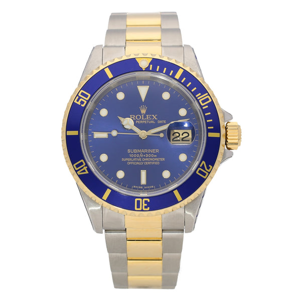 Submariner 16613 - Gents Watch - Blue Dial - 1999