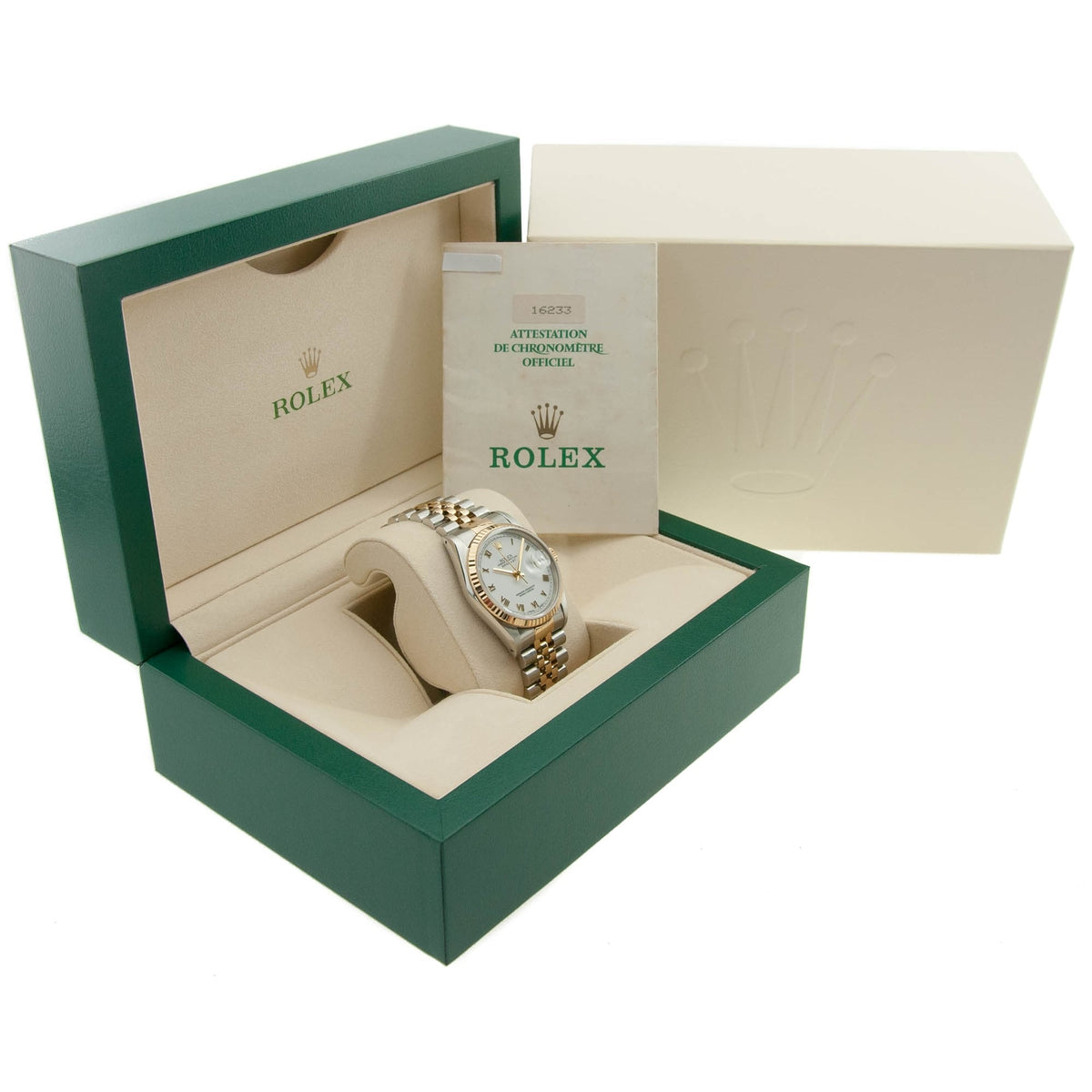 Datejust 16233 - Gents Watch - White Dial - 1994