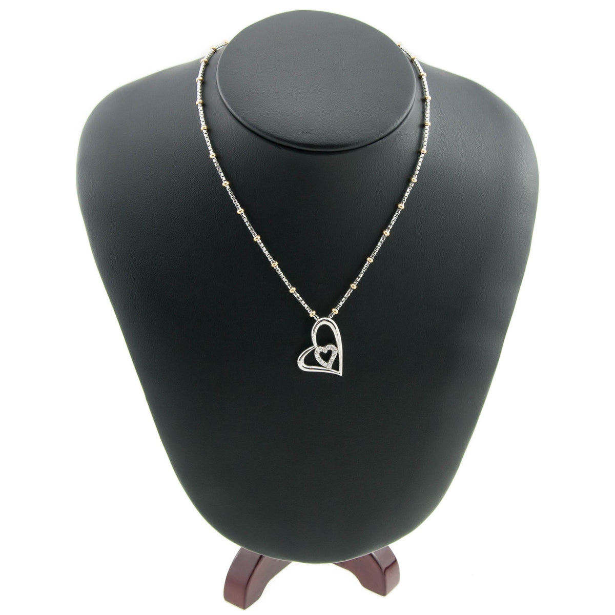 18ct Diamond Heart Pendant & Necklace 0.26ct