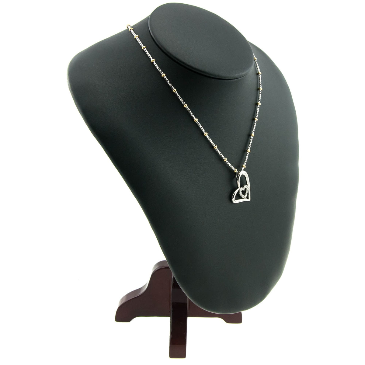 18ct Diamond Heart Pendant & Necklace 0.26ct