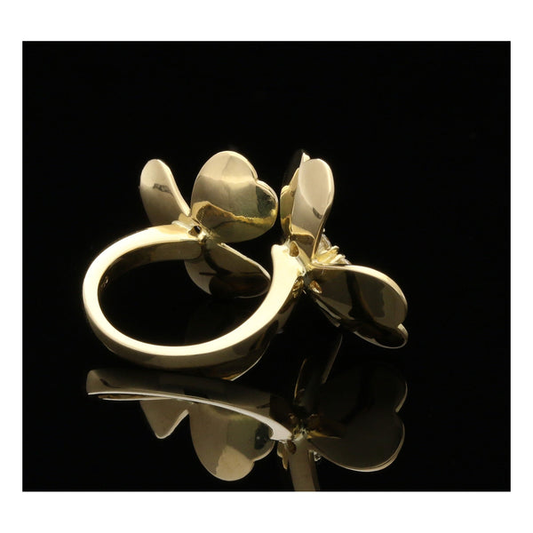 18ct Diamond Double Clover Ring - 0.32ct