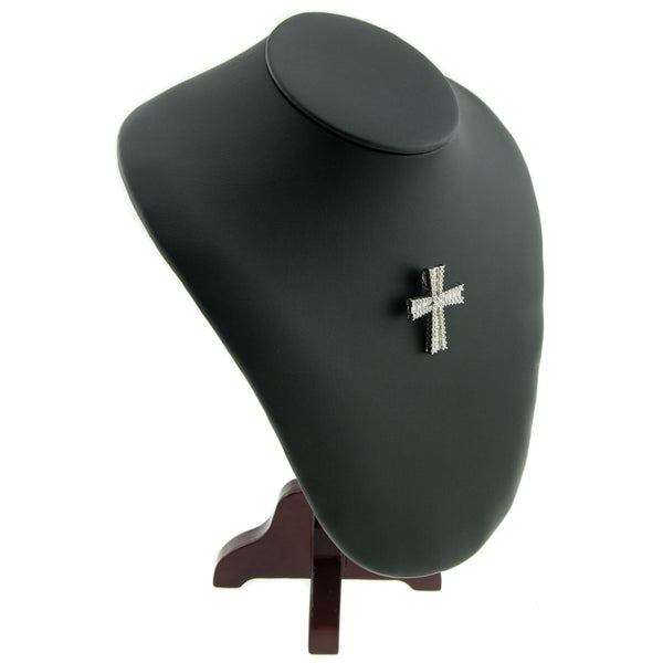 18ct White Gold Beautiful Diamond Cross 2.05ct