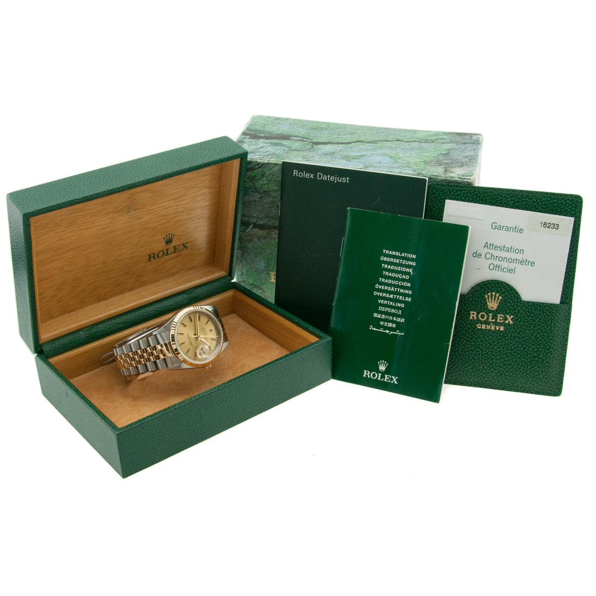 Datejust 16233 - Gold Baton Dial - 2004