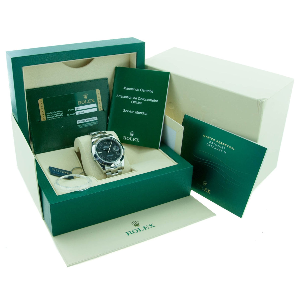 Datejust II 116300 - 41mm - Grey Roman Dial - 2014