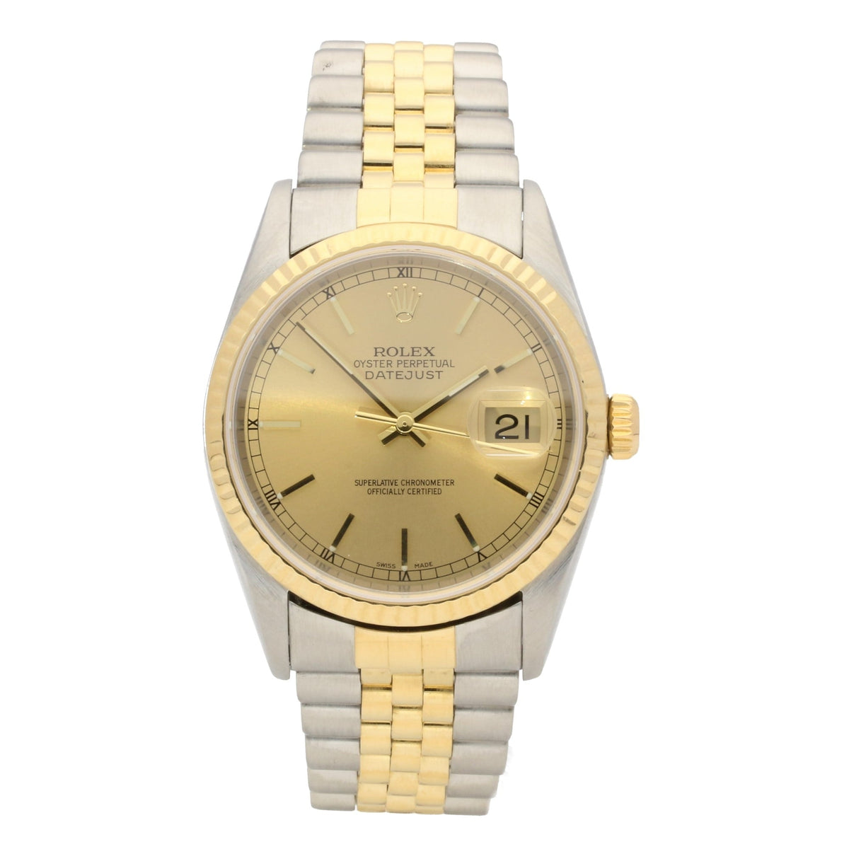 Datejust 16233 - Champagne Dial - 2002