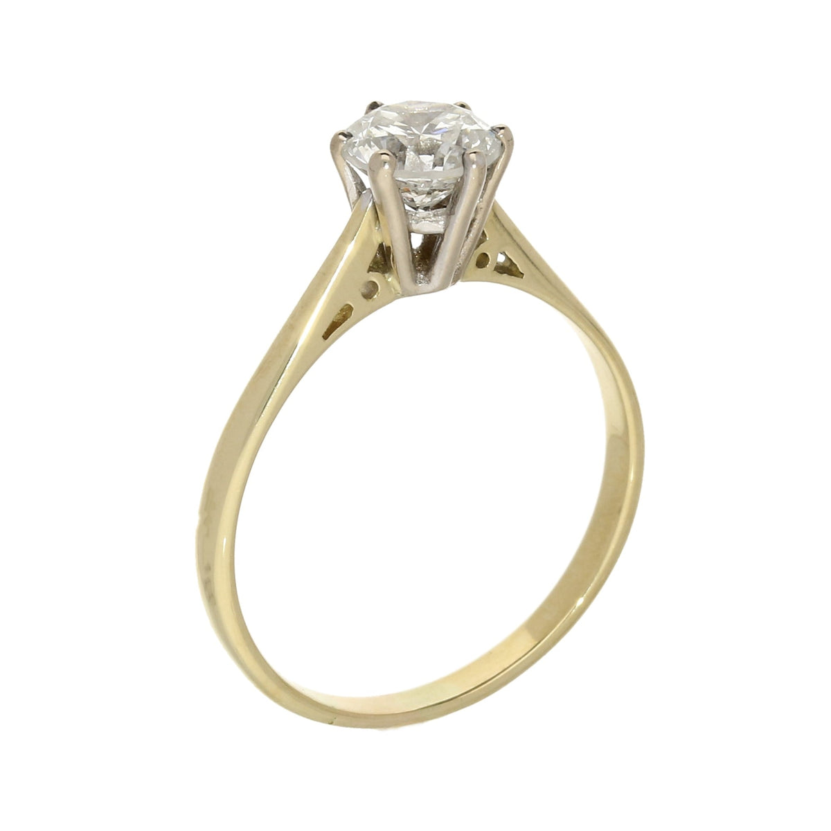 18ct Yellow Gold Diamond Engagement Ring - 1.24ct