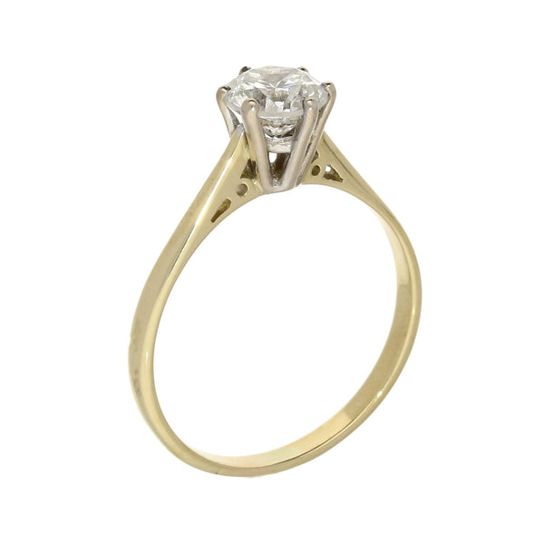 18ct Yellow Gold Diamond Engagement Ring - 1.24ct