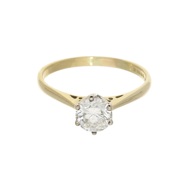 18ct Yellow Gold Diamond Engagement Ring - 1.24ct